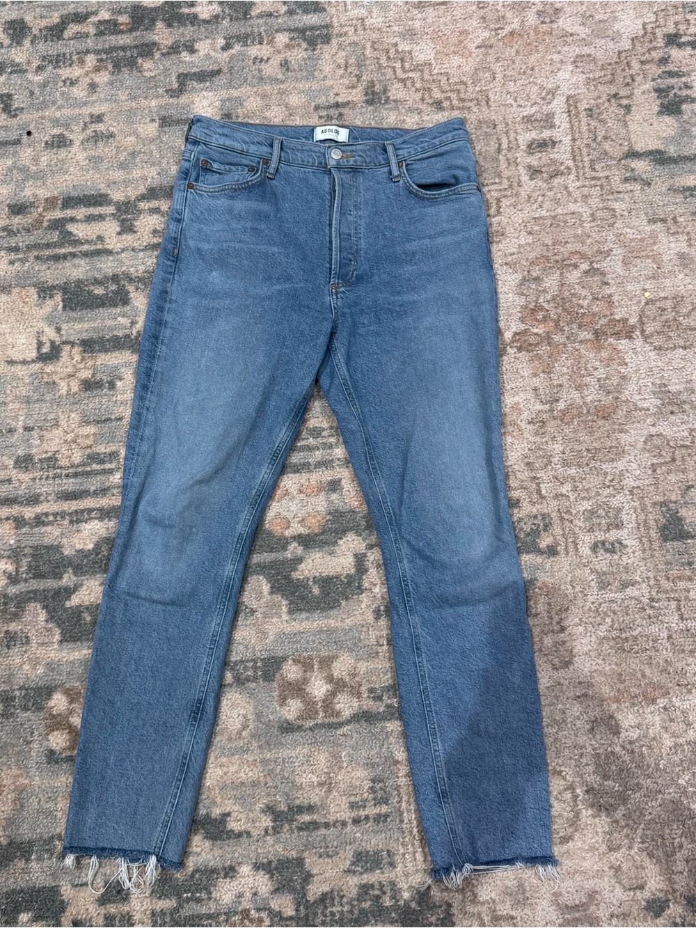 Agolde Women’s Skinny Jeans in Medium Blue
